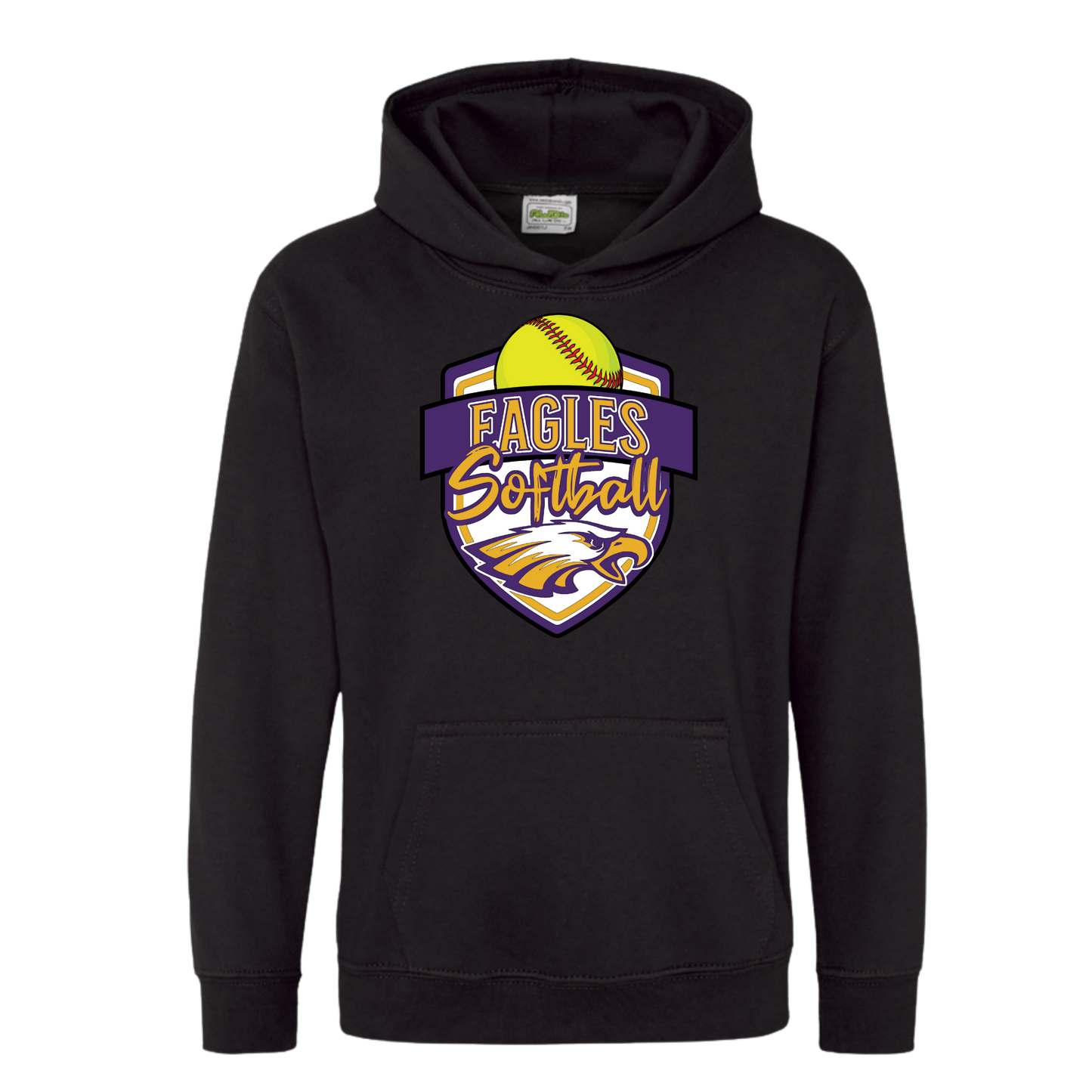 CM Eagles Softball Heavy Blend Pullover Hoodie