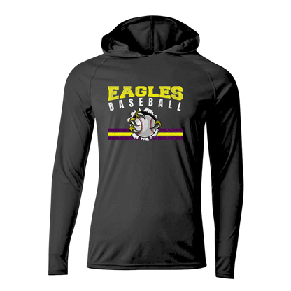 CM Eagles Baseball Performance Hooded Long Sleeve Shirt