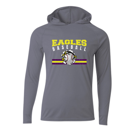 CM Eagles Baseball Performance Hooded Long Sleeve Shirt
