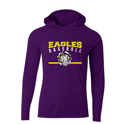 CM Eagles Baseball Performance Hooded Long Sleeve Shirt