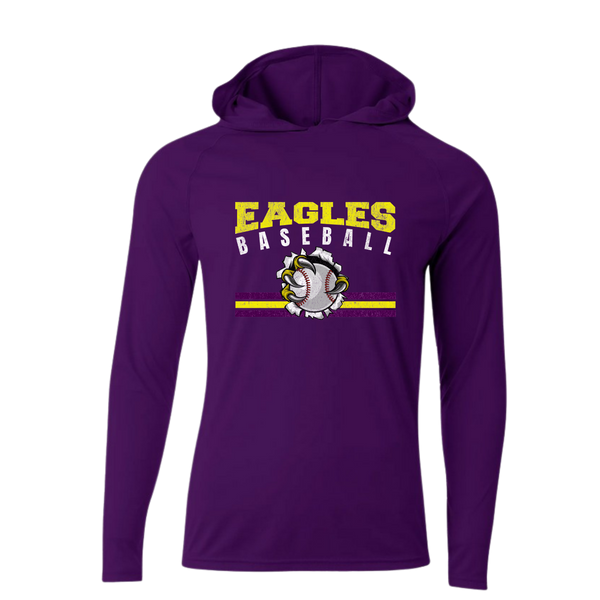 CM Eagles Baseball Performance Hooded Long Sleeve Shirt