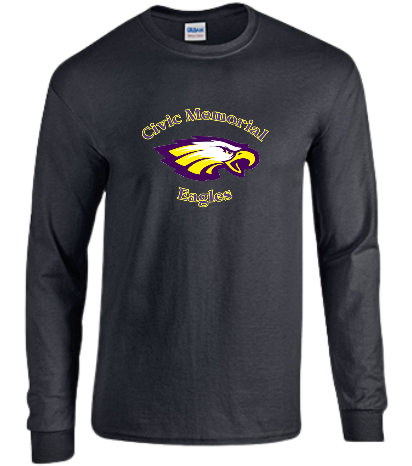 Civic Memorial Eagles Heavy Cotton Long Sleeve T Shirt