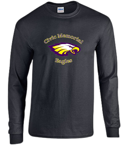 Civic Memorial Eagles Heavy Cotton Long Sleeve T Shirt