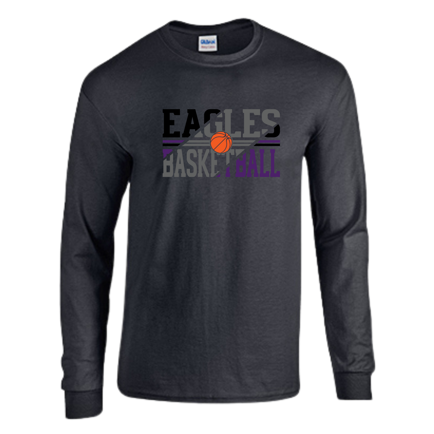 CM Eagles Basketball Heavy Cotton Long Sleeve T Shirt