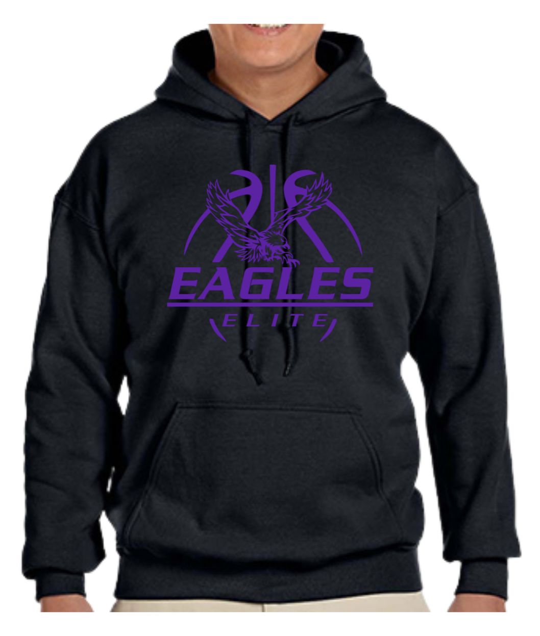 GILDAN HOODED SWEAT SHIRT EAGLES ELITE BASKETBALL