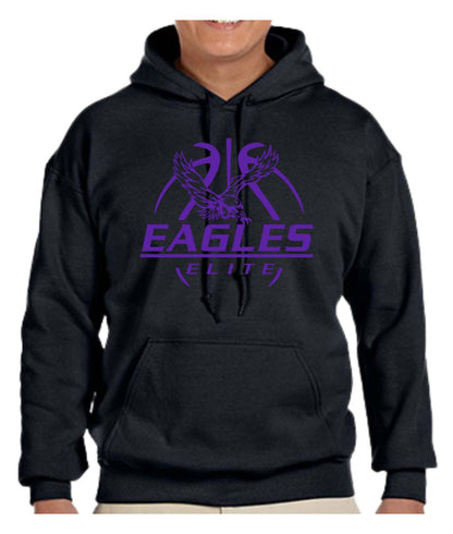 GILDAN HOODED SWEAT SHIRT EAGLES ELITE BASKETBALL