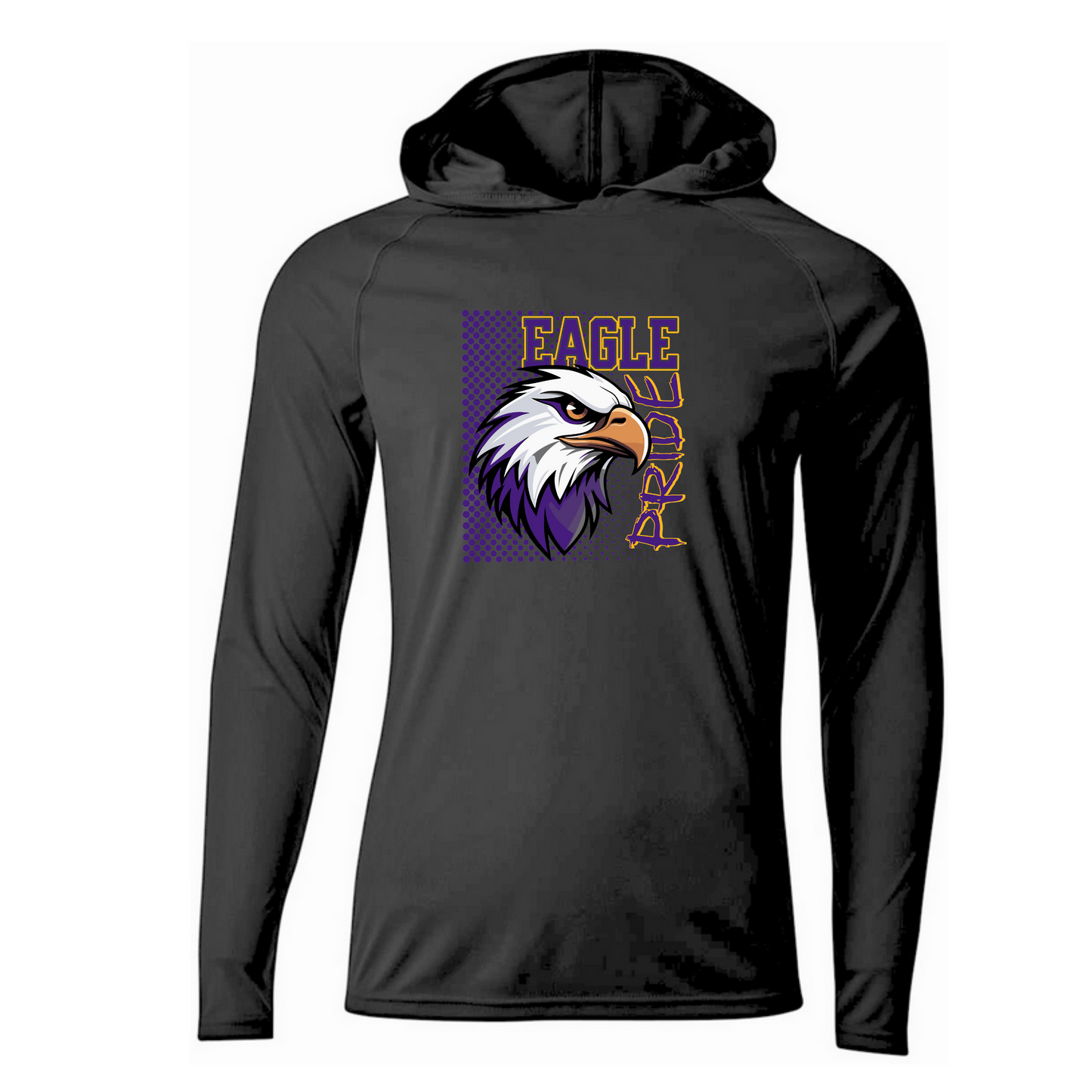 Civic Memorial Eagles Performance Hooded Long Sleeve Shirt