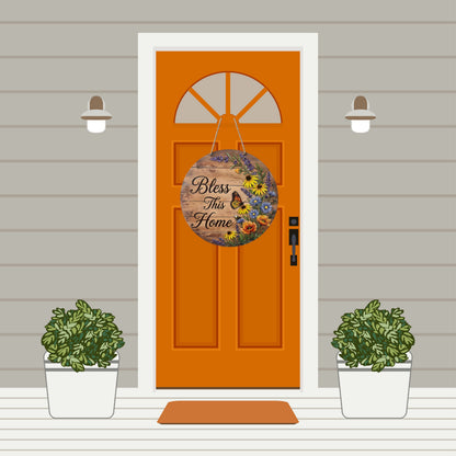 Door Hanger 18" Inch Round Birch