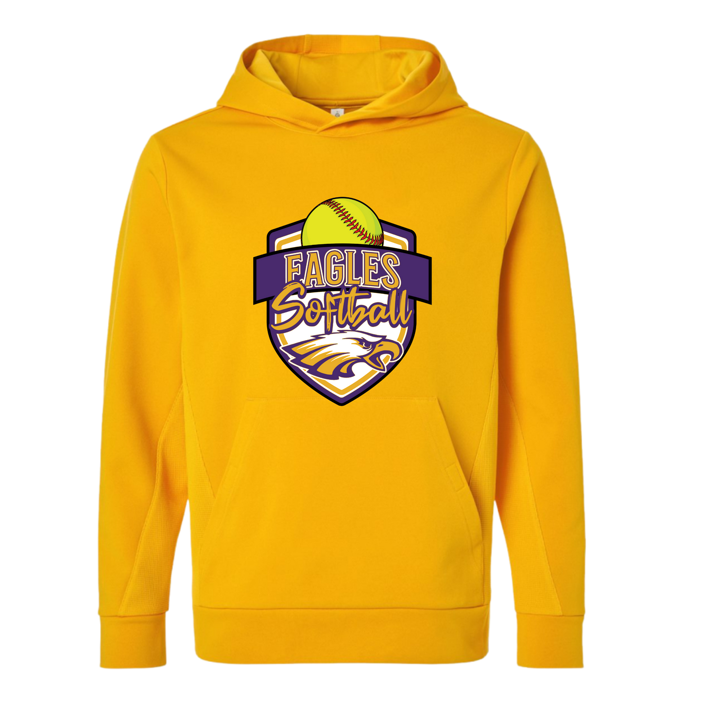 CM Eagles Softball Heavy Blend Pullover Hoodie
