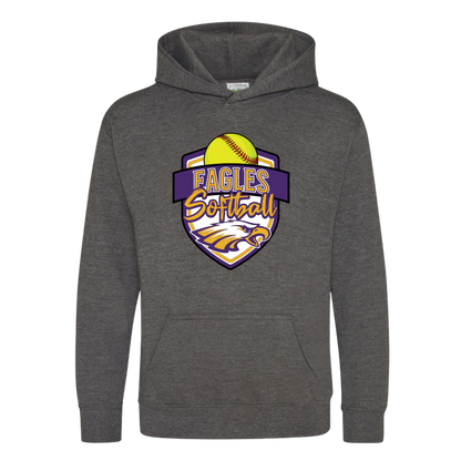 CM Eagles Softball Heavy Blend Pullover Hoodie