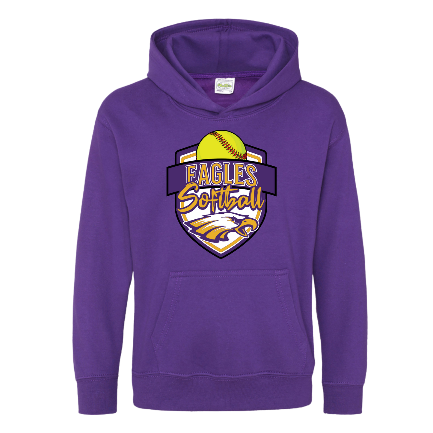 CM Eagles Softball Heavy Blend Pullover Hoodie