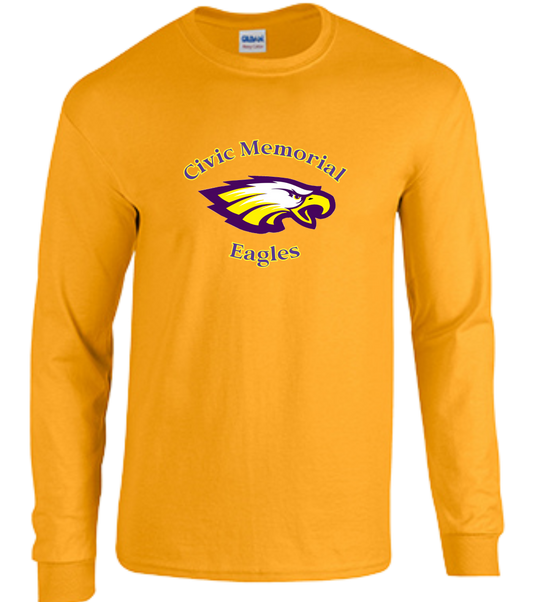 Civic Memorial Eagles Heavy Cotton Long Sleeve T Shirt