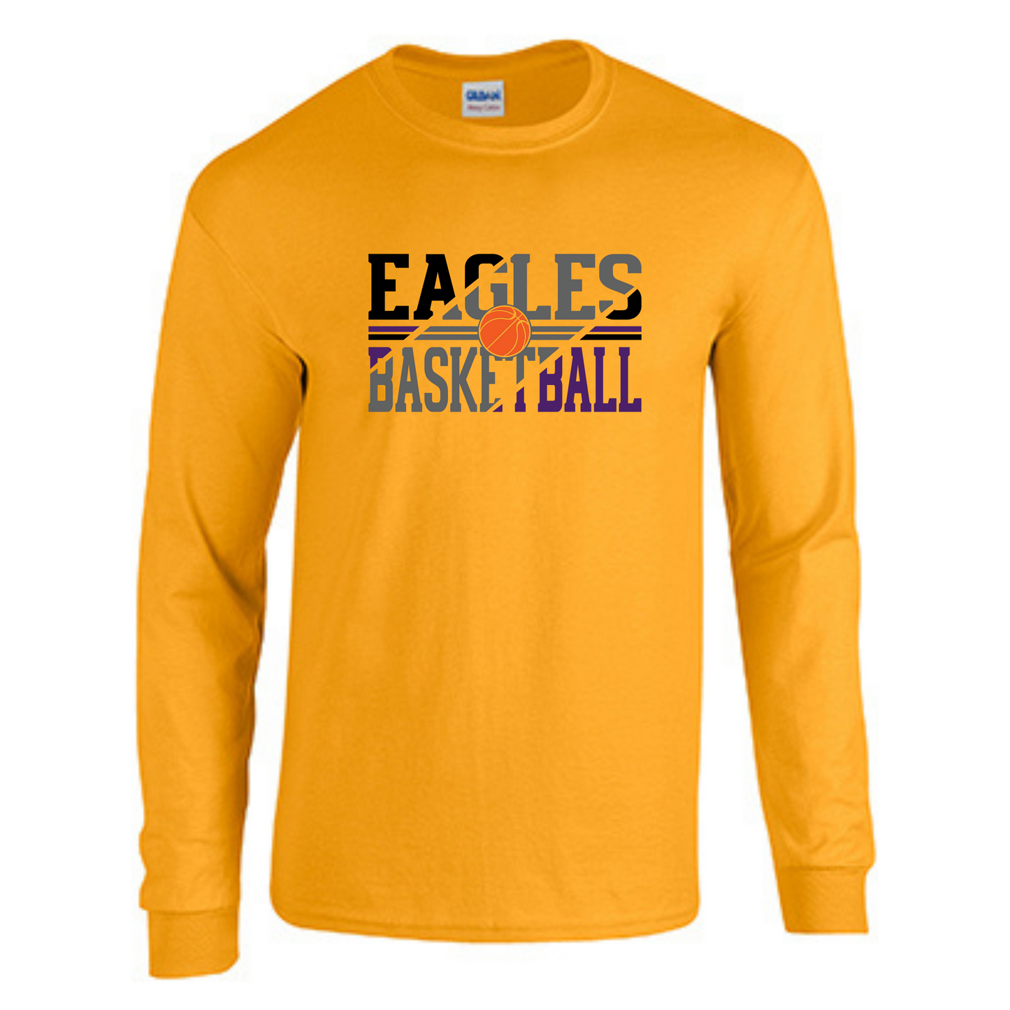 CM Eagles Basketball Heavy Cotton Long Sleeve T Shirt