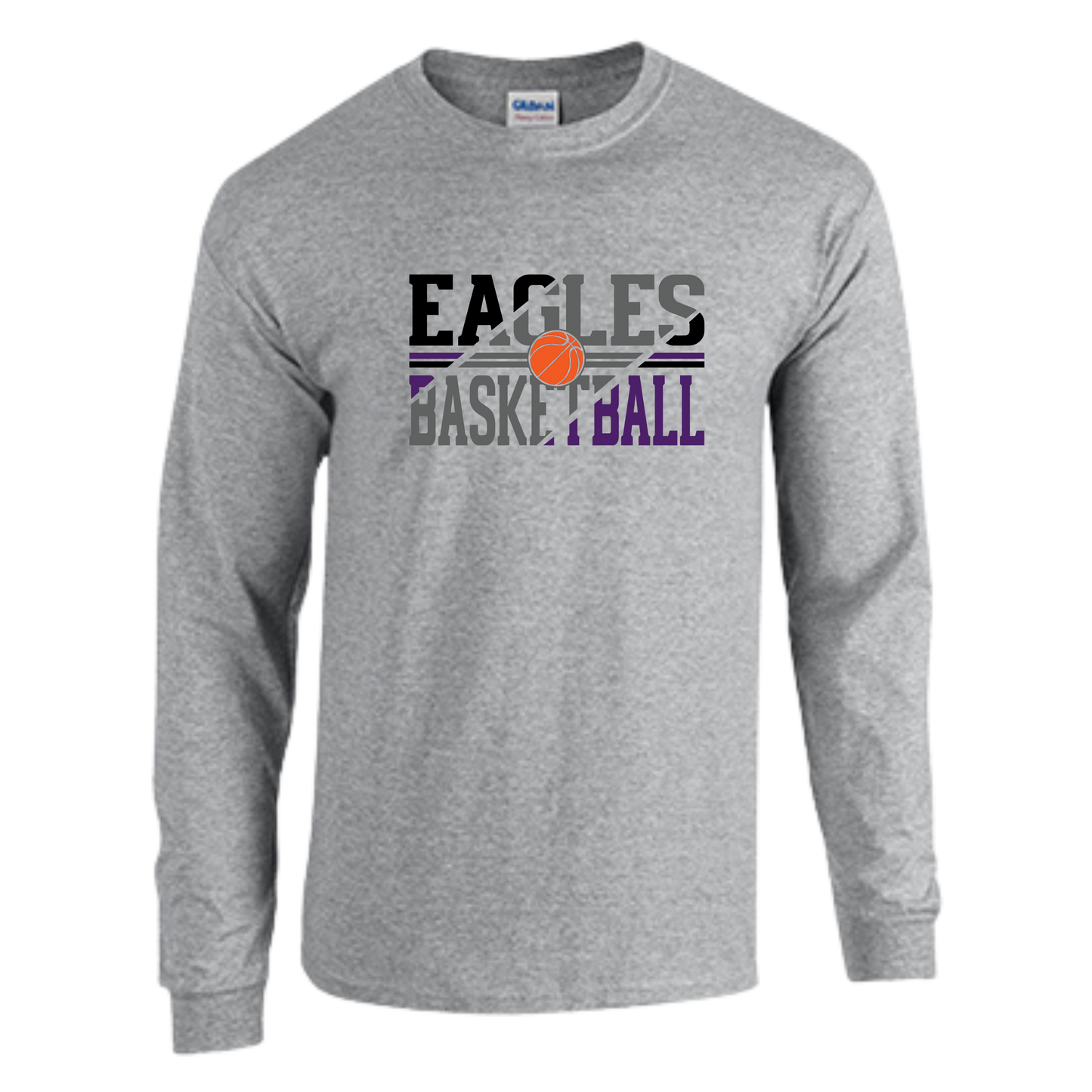 CM Eagles Basketball Heavy Cotton Long Sleeve T Shirt