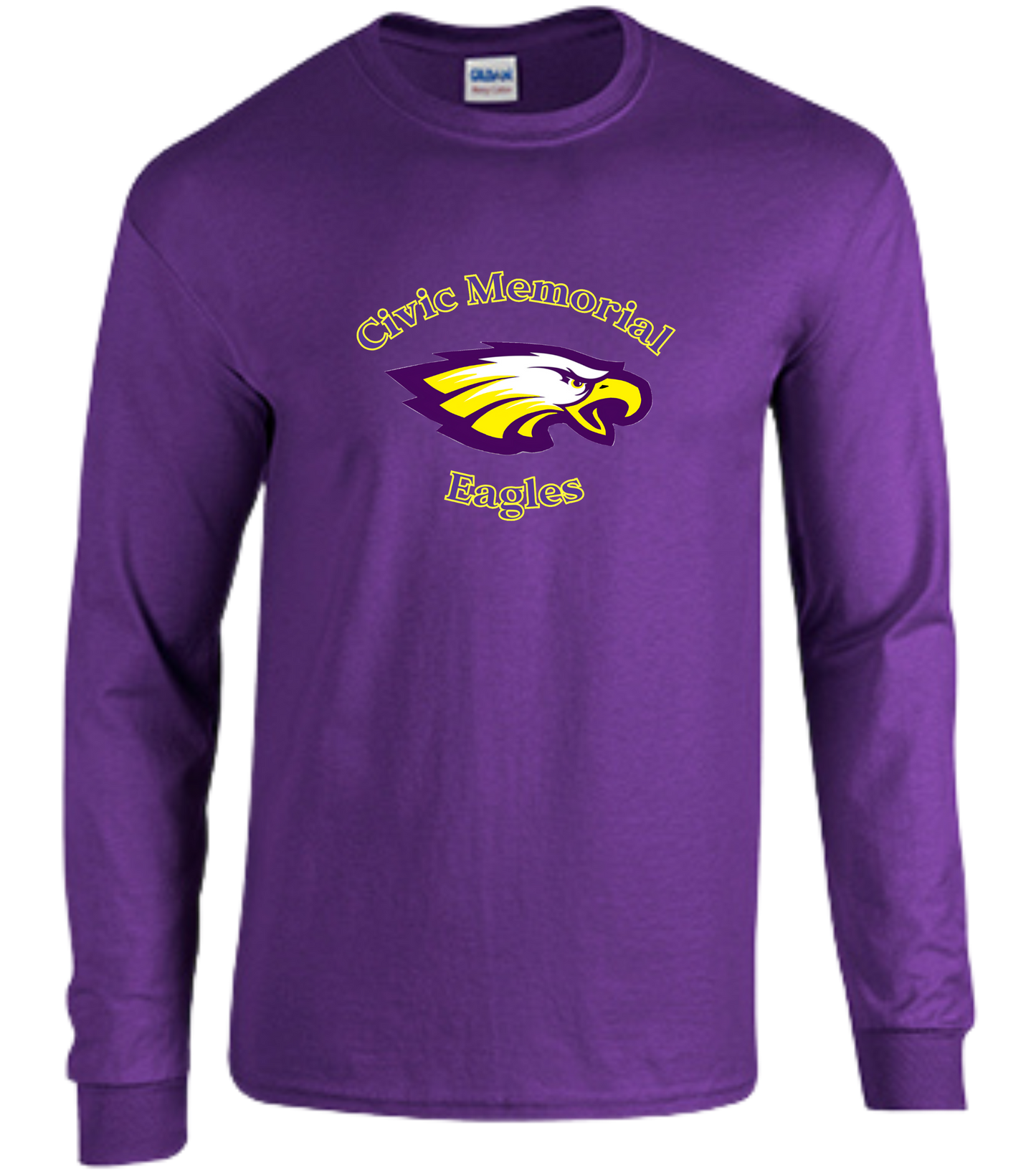 Civic Memorial Eagles Heavy Cotton Long Sleeve T Shirt
