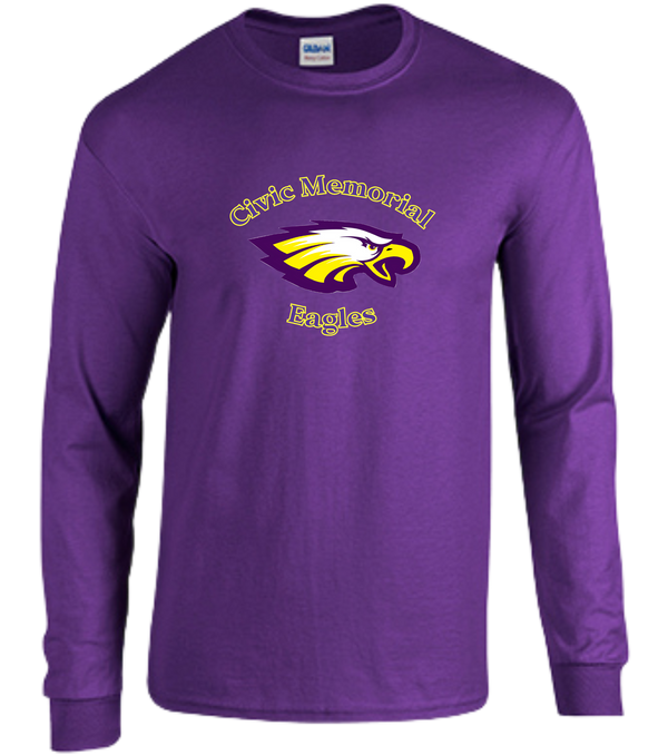 Civic Memorial Eagles Heavy Cotton Long Sleeve T Shirt