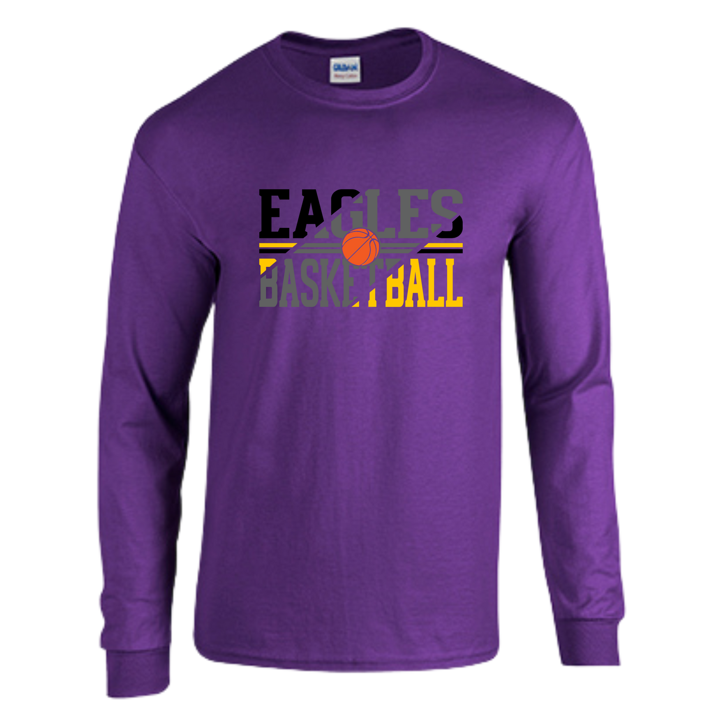 CM Eagles Basketball Heavy Cotton Long Sleeve T Shirt