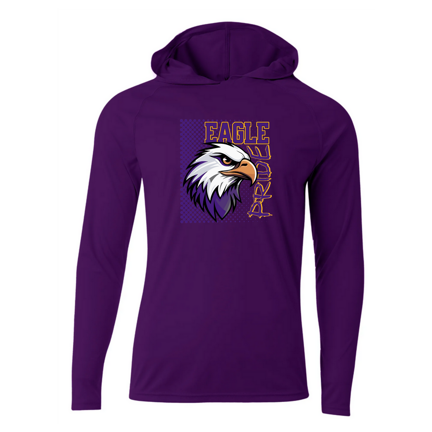 Civic Memorial Eagles Performance Hooded Long Sleeve Shirt