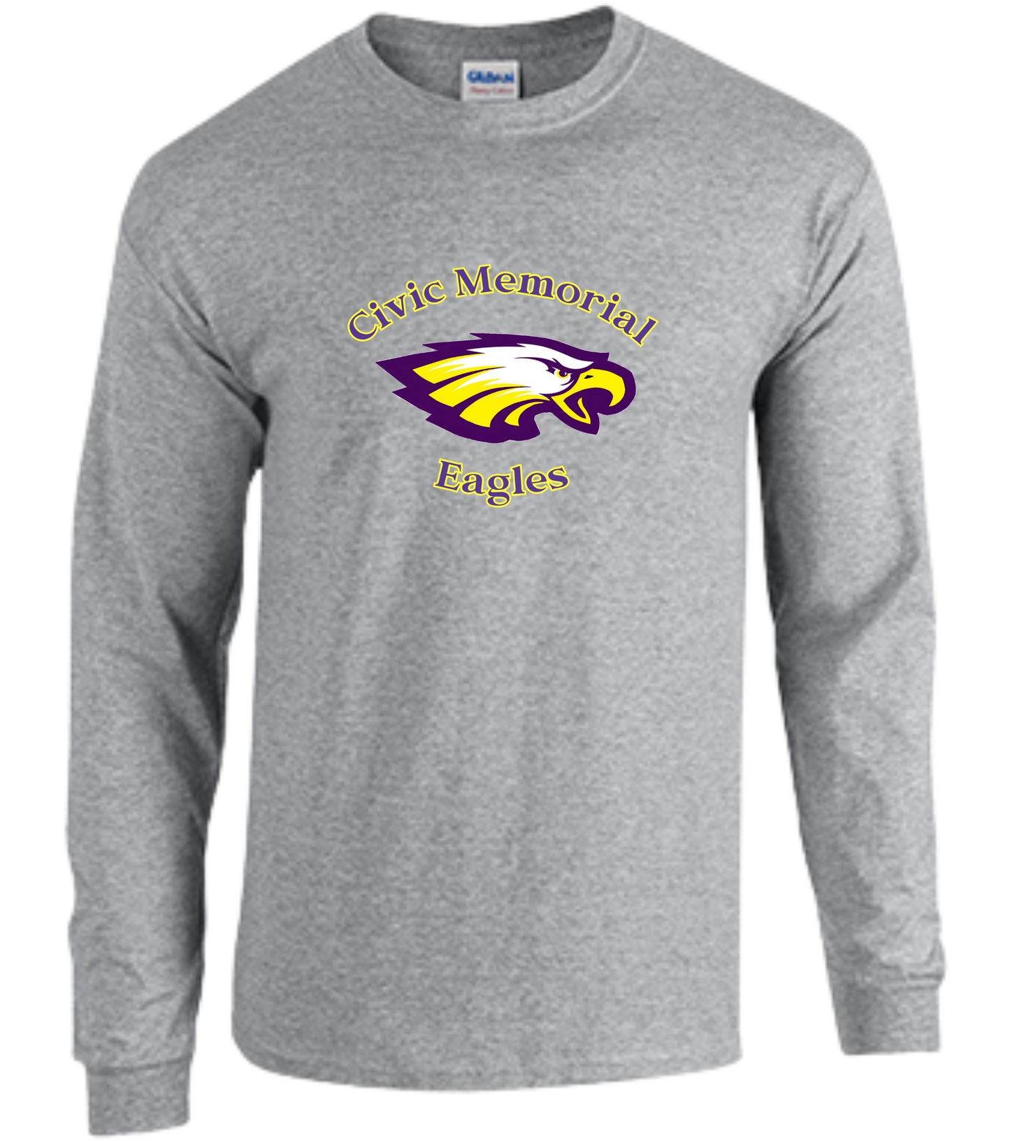 Civic Memorial Eagles Heavy Cotton Long Sleeve T Shirt