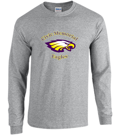 Civic Memorial Eagles Heavy Cotton Long Sleeve T Shirt