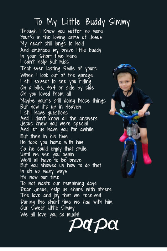 12 x 18 x 1/8 Black Acrylic Sign