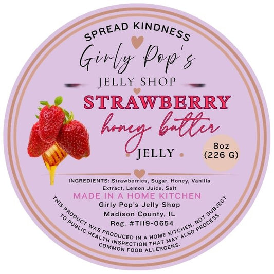 2 INCH ROUND STICKER STRAWBERRY HONEY BUTTER JELLY