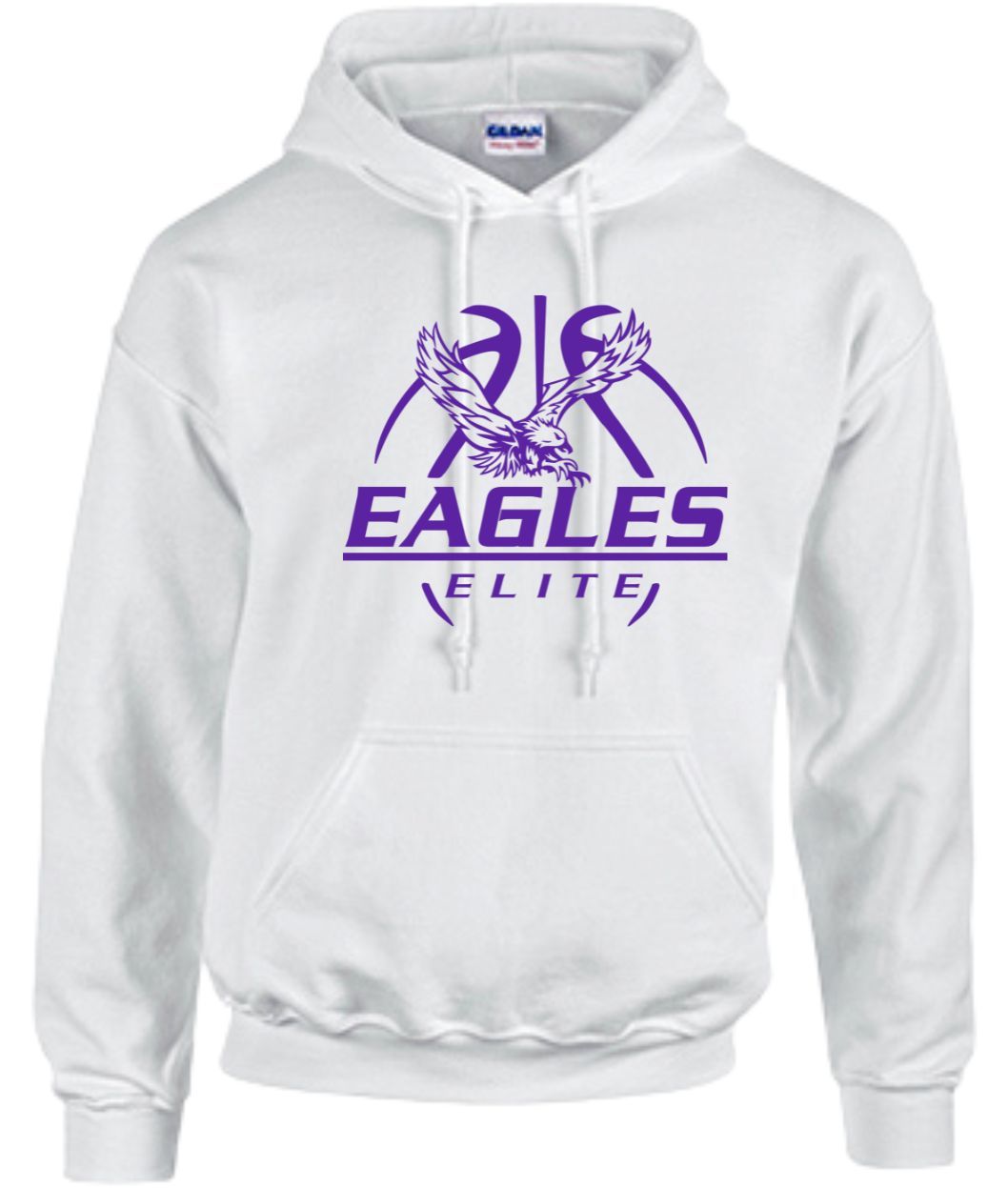 GILDAN HOODED SWEAT SHIRT EAGLES ELITE BASKETBALL